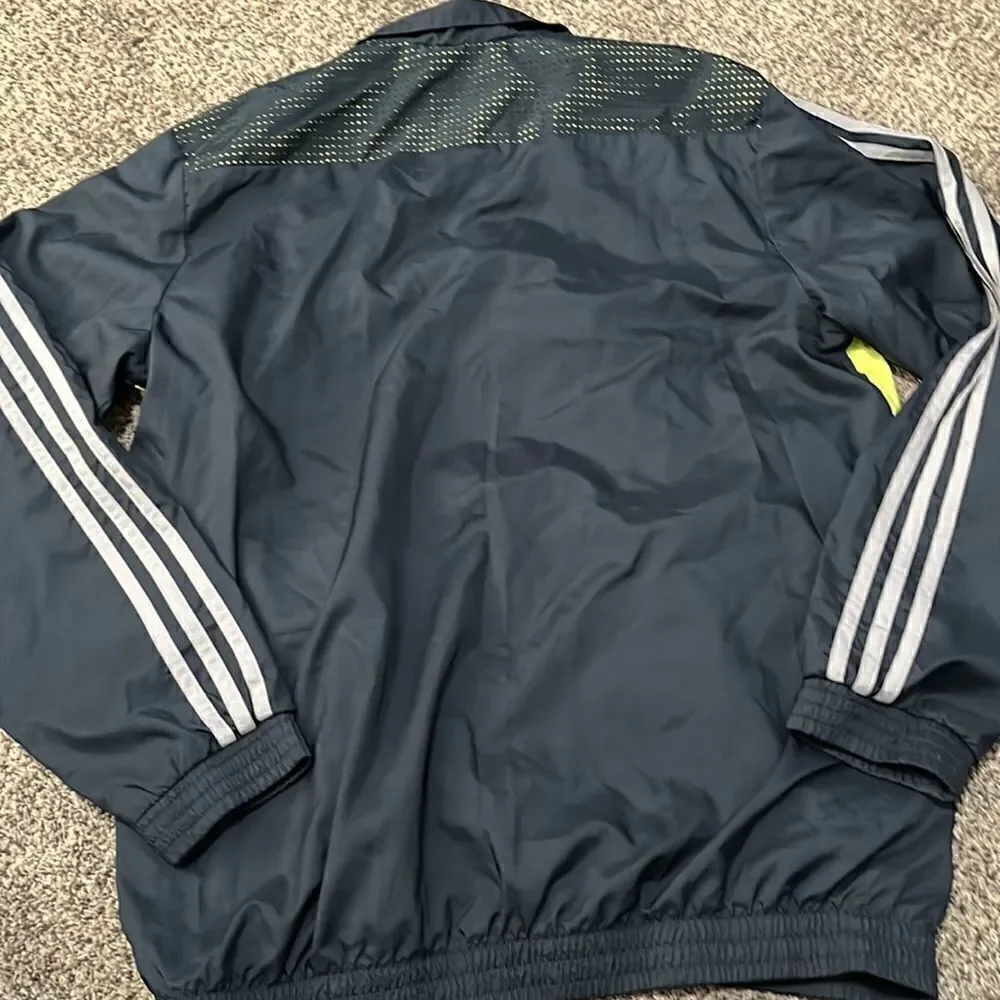 Adidas Track Jacket - Blue and green - M
